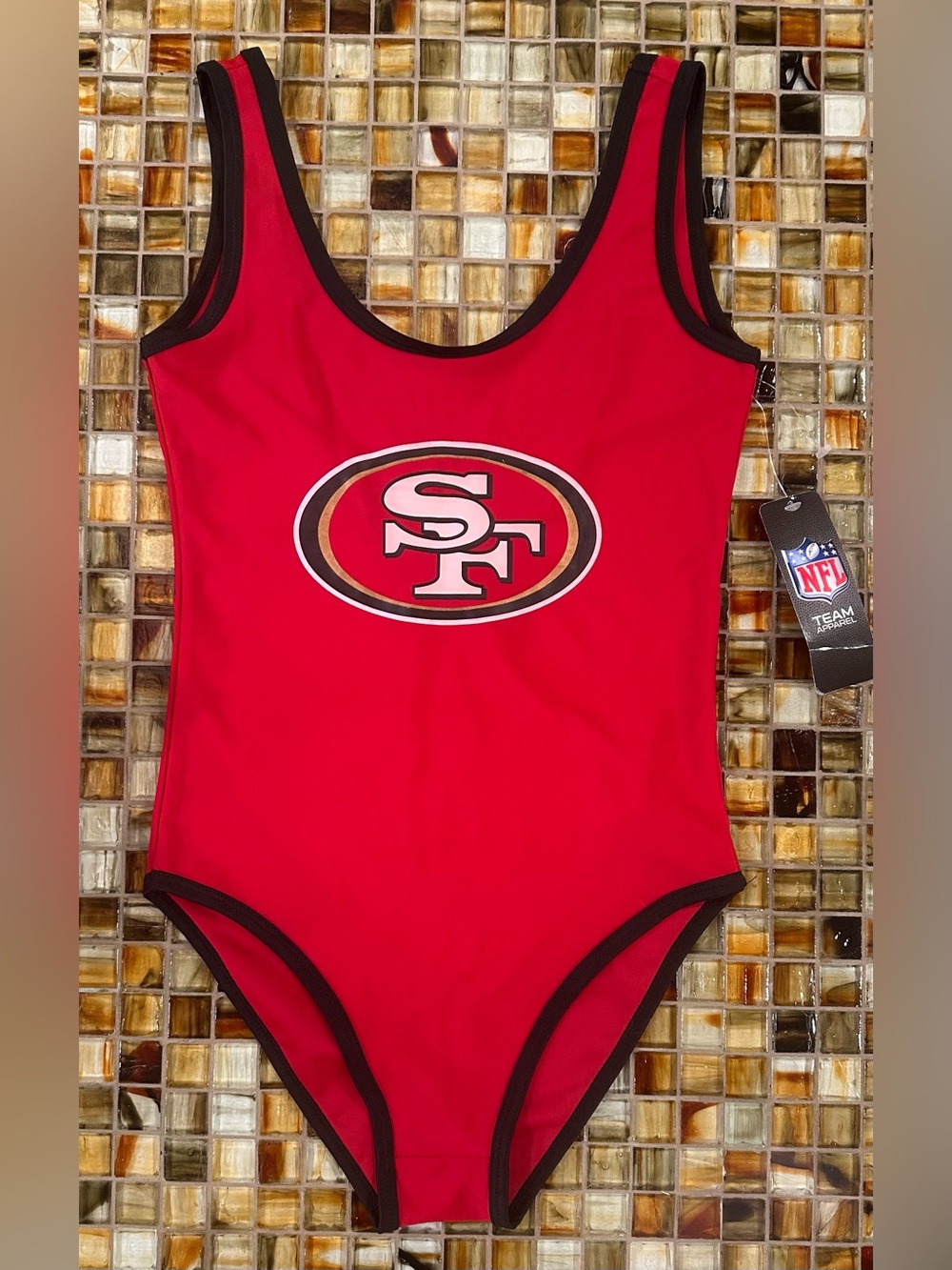 NWT San Francisco 49ers Women's NFL Team Apparel Bodysuit/Unlined Swimsuit~S~$50